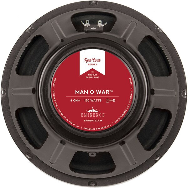 Main product image for Eminence Red Coat Man O War 12" Guitar Speaker 8 Ohm 290-870